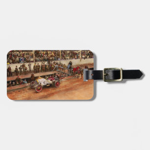 Etiqueta De Bagagem Corrida de Carros - Correndo para abastecer 1908