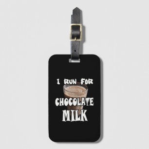 Etiqueta De Bagagem Corro para Chocolate Milk Running
