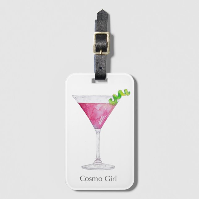 Etiqueta De Bagagem "Cosmo Girl" (Frente Vertical)