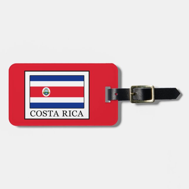 Etiqueta De Bagagem Costa Rica (Frente Horizontal)