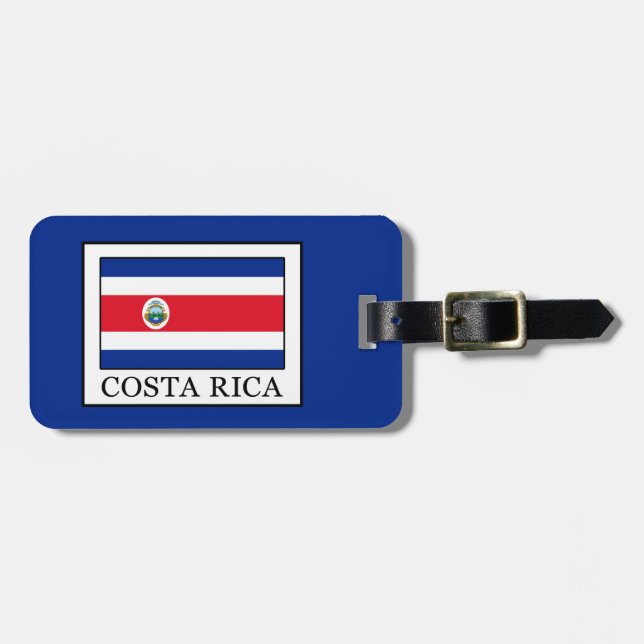 Etiqueta De Bagagem Costa Rica (Frente Horizontal)