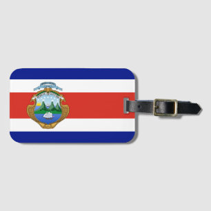 Etiqueta De Bagagem Costa Rica (casaco de armas/bandeira)