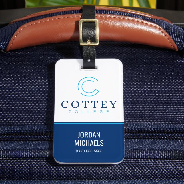 Etiqueta De Bagagem Cottey College (Frente Insitu 2)