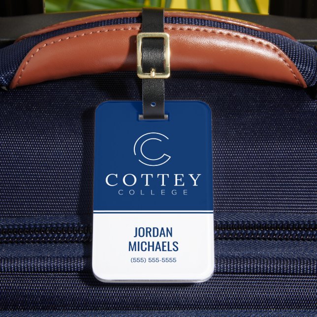 Etiqueta De Bagagem Cottey College (Frente Insitu 2)