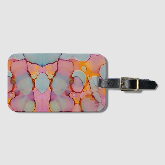 Etiqueta De Bagagem Cotton Candy Mirage (Frente Horizontal)