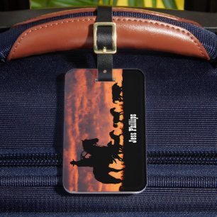 Etiqueta De Bagagem Country Western Cowboy