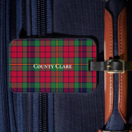 Etiqueta De Bagagem County Clare Tartan