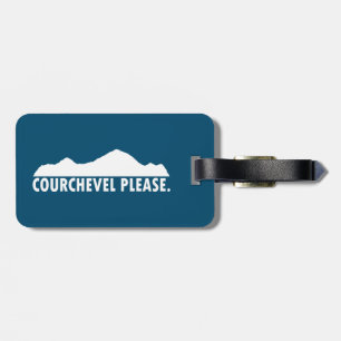 Etiqueta De Bagagem Courchevel France Por Favor