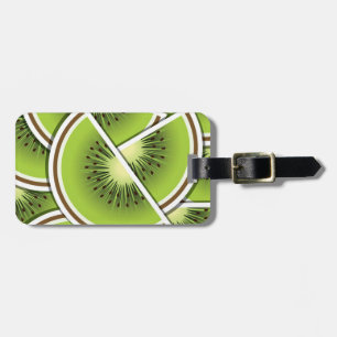 Etiqueta De Bagagem Couves de fruta de kiwi funky