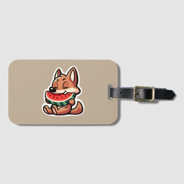 Etiqueta De Bagagem Coyote Watermelon (Frente Horizontal)