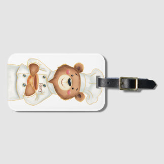 Etiqueta De Bagagem Cozinheiro Urso