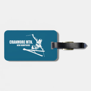 Etiqueta De Bagagem Cranmore Mountain Resort New Hampshire Skier
