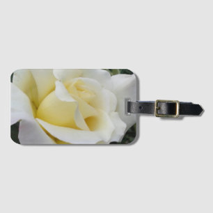 Etiqueta De Bagagem Cream White Rose