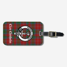 Crest Badge e Tartan do Clã Chisholm 