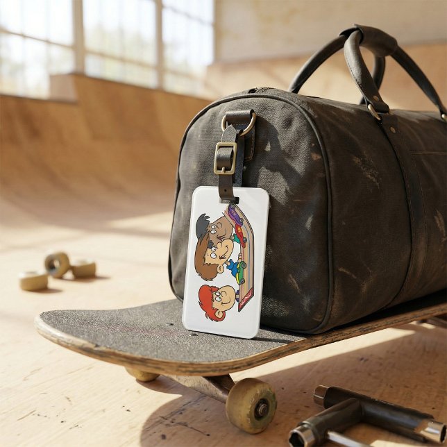 Etiqueta De Bagagem Crianças Pinewood Derby Car Race (Criador carregado)