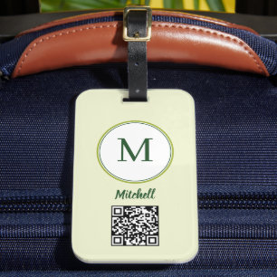 Etiqueta De Bagagem Crie Seu Próprio Código QR Promocional Personaliza