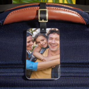 Etiqueta De Bagagem Crie sua própria foto dupla personalizada