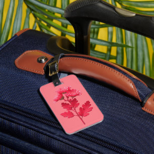 Etiqueta De Bagagem Crisântemo Rosa