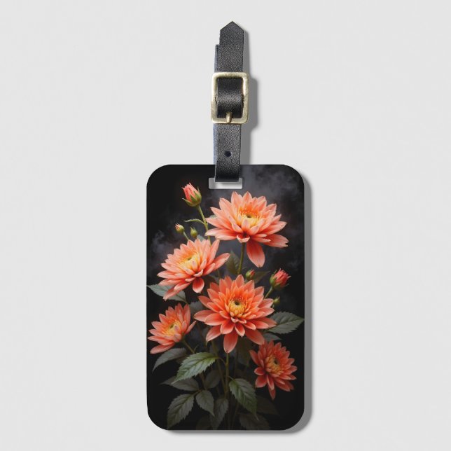 Etiqueta De Bagagem Crisântemo Vietnamita na Lua (Frente Vertical)