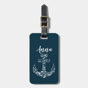 Etiqueta De Bagagem Critérios do mar Anchor Náutico / Costeiro