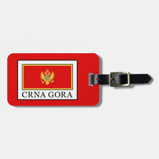 Etiqueta De Bagagem Crna Gora (Frente Horizontal)
