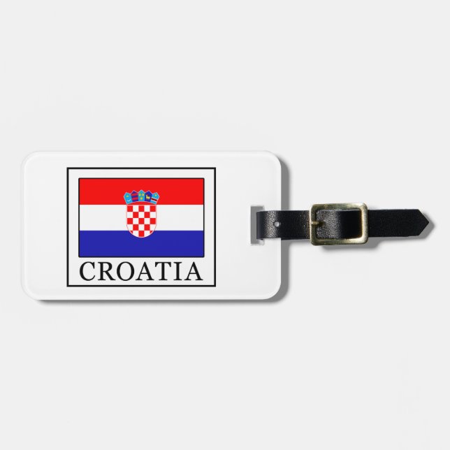 Etiqueta De Bagagem Croácia (Frente Horizontal)