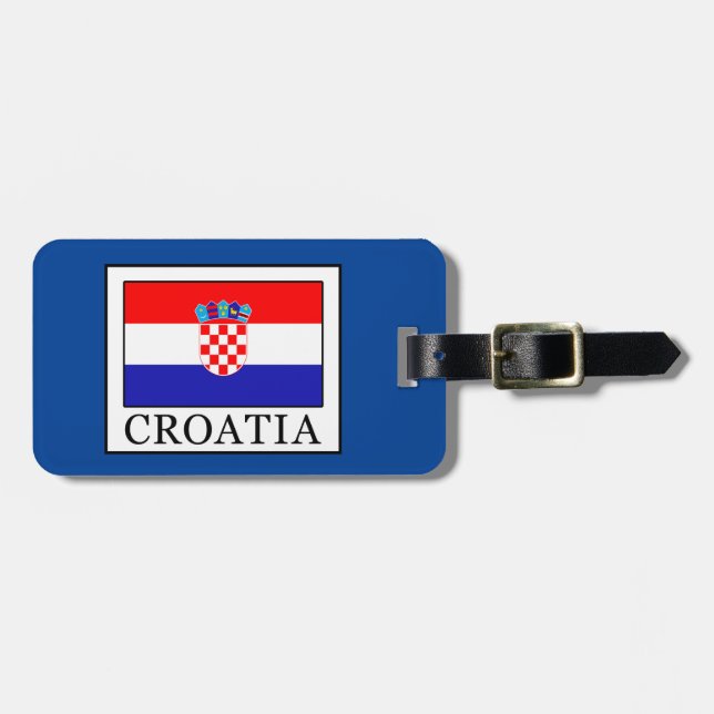 Etiqueta De Bagagem Croácia (Frente Horizontal)