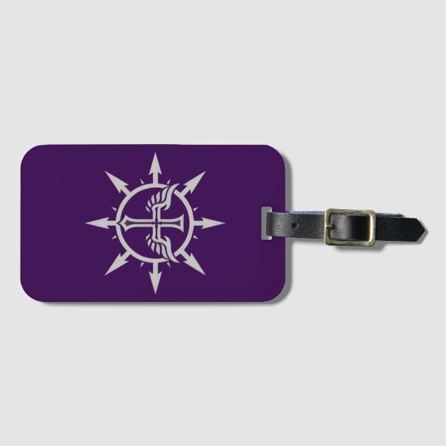 Etiqueta De Bagagem Cross and Wings Emblem (Frente Horizontal)