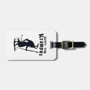 Etiqueta De Bagagem Cruss Vom Krampus Natal Xmas Diabo Assustador