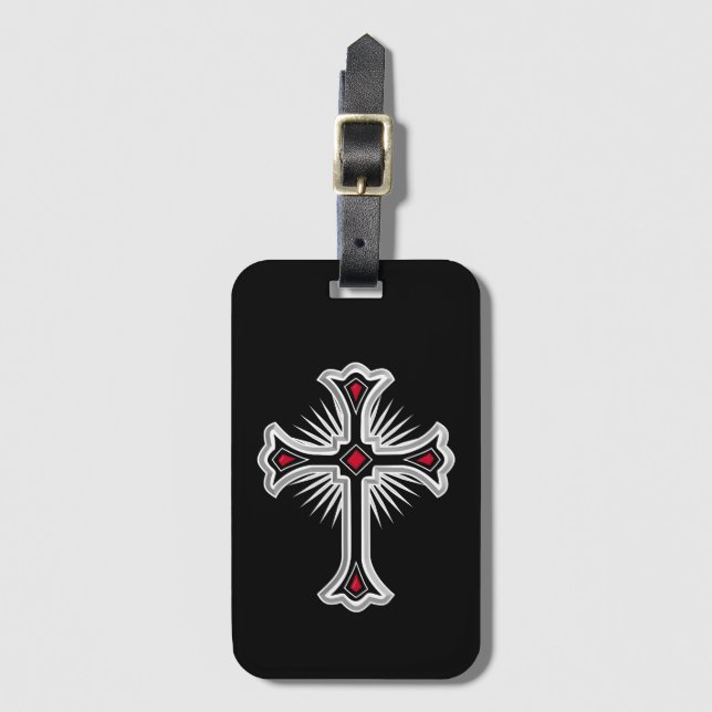 Etiqueta De Bagagem Cruz cristã (Frente Vertical)