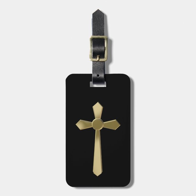 Etiqueta De Bagagem Cruz cristã (Frente Vertical)