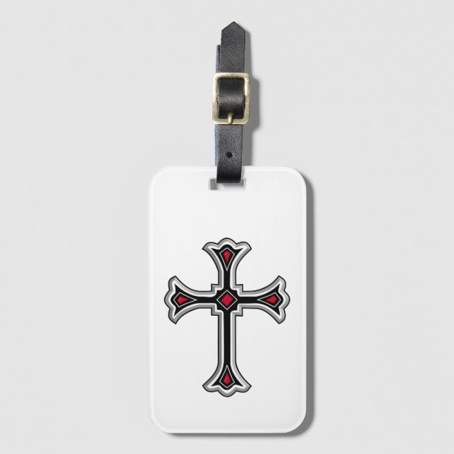 Etiqueta De Bagagem Cruz cristã (Frente Vertical)