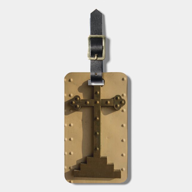 Etiqueta De Bagagem Cruz religiosa cristã, Iraque (Frente Vertical)