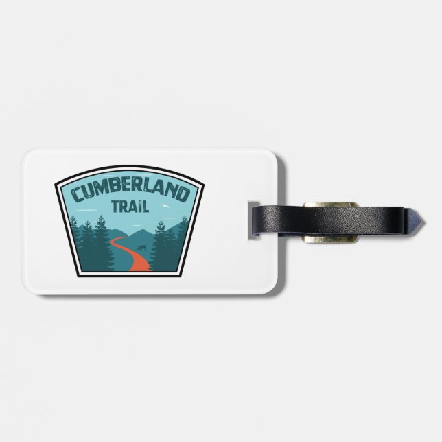 Etiqueta De Bagagem Cumberland Trail Tennessee (Traseira Horizontal)