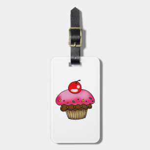 Etiqueta De Bagagem cupcake da cereja