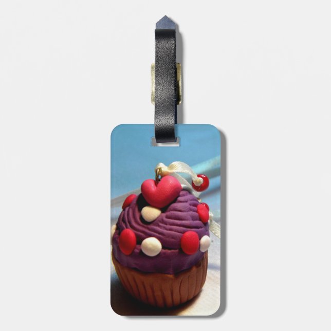 Etiqueta De Bagagem Cupcake dos namorados (Traseira Vertical)