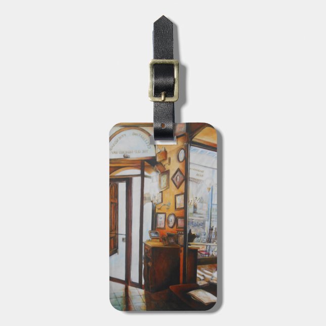 Etiqueta De Bagagem Curiosidade é a ferramenta do sábio (Frente Vertical)