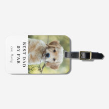 Custom Dog Photo Best Dad By Par Personalized