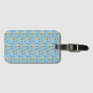 Etiqueta De Bagagem Cute beach pattern