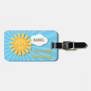 Etiqueta De Bagagem Cute Cheery Little Sunshine Para Crianças