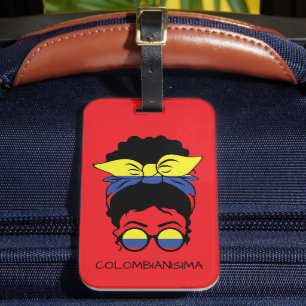 Etiqueta De Bagagem CUTE COLOMBIANISIMA Colombiana Flag