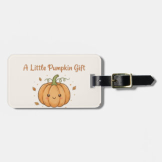 Etiqueta De Bagagem Cute Fall Pumpkin Illustration