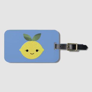 Etiqueta De Bagagem Cute Kawaii Lemon