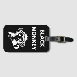 Etiqueta De Bagagem Cute Little Black Monkey