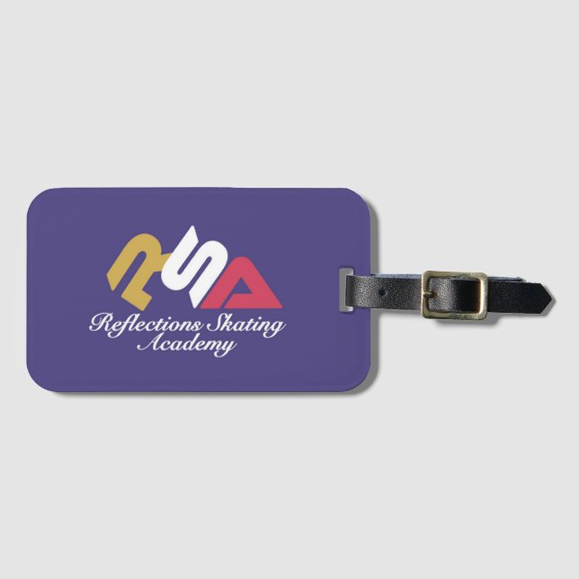 Etiqueta de Bagagem da Academia de Patinação (Frente Horizontal)