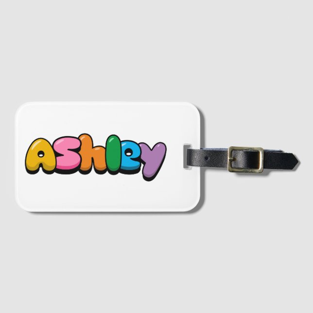 Etiqueta de Bagagem da Ashley (Frente Horizontal)