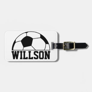 Etiqueta de Bagagem da Bola de Futebol