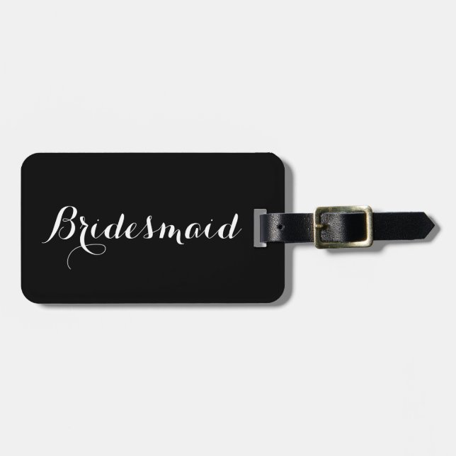 Etiqueta de bagagem da Bridesmaid (Frente Horizontal)