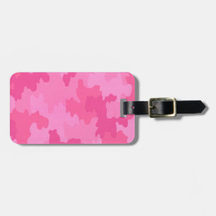 Etiqueta de Bagagem da Camuflagem Rosa-Quente Pers