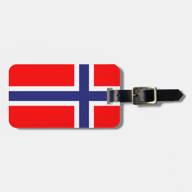 Etiqueta de Bagagem da Noruega (Frente Horizontal)